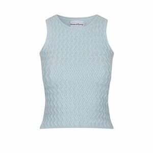 House of Sunny Blue Pacific Backless Tank Top
